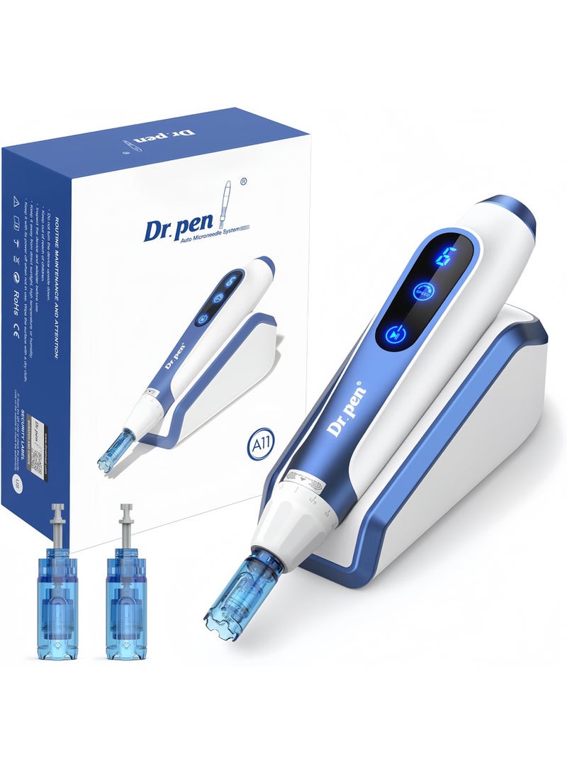 Dr.pen Dr. Pen A11 Professional Microneedling Pen with LED Digital Display, Adjustable 0-2.5mm Needle Depth, 6 Speed Levels, Wireless Rechargeable Skin Care Device for Home & Beauty Salon - Image 1