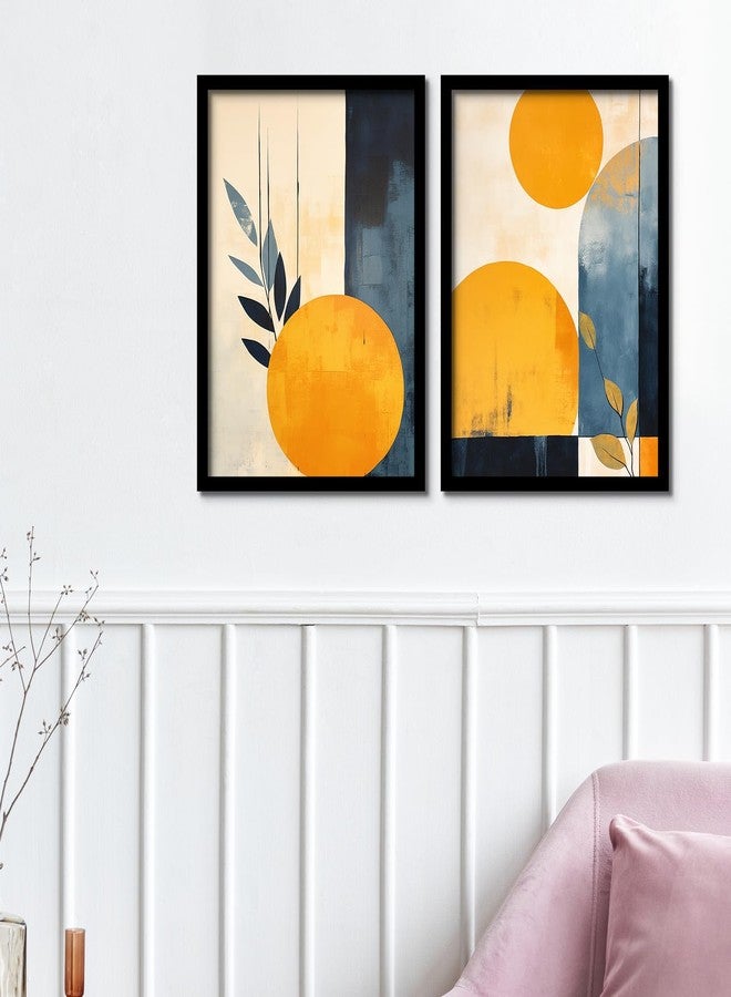 ARTELLY Aesthetic Wall Paintings For Living Room Bedroom, Paintings For Wall/Home Decoration - Decorative Poster Frames For Bedroom Wall Decor (Set of 2) (Medium, Modern Art 5) - Image 5