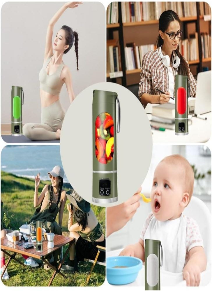 New 12-Blade Portable Juicer Cup: USB Charging, Ideal for Home, Ice Crushing & On-the-Go Juicing