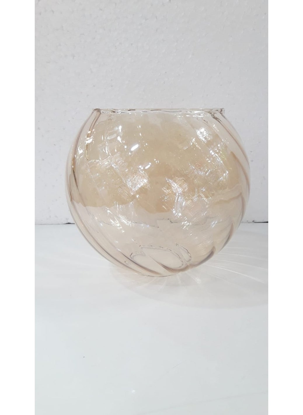 Chandelier Glass Ball Honey Color E27 (length 12 cm - diameter 12 cm)