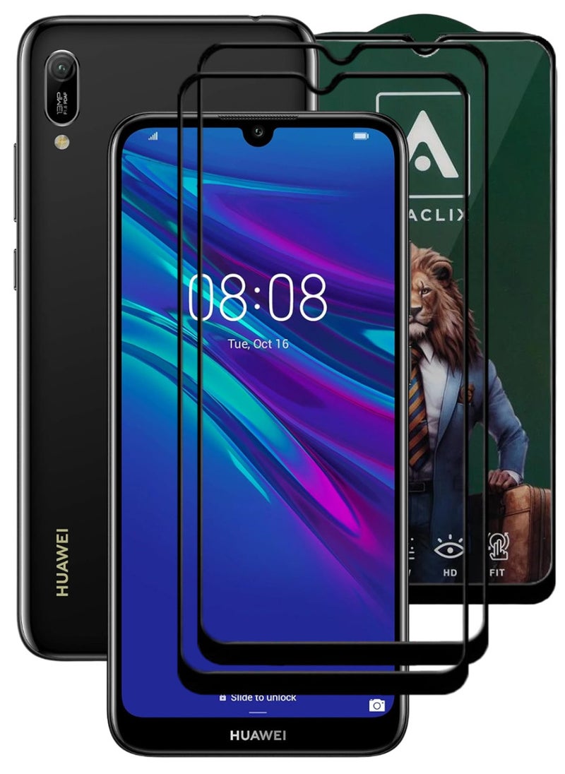 ACLIX 2 Pieces Antistatic ESD Dustproof Premium Quality High Definition Tempered Glass Screen Protector Designed For Huawei Y6 (2019) - Image 1