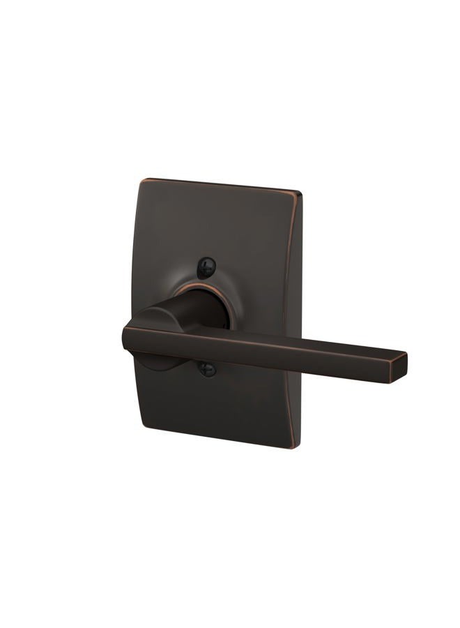 Schlage F170 LAT 716 CEN Latitude Door Lever with Century Trim, One Sided Non-Turning Dummy Door Handle, Aged Bronze - Image 5