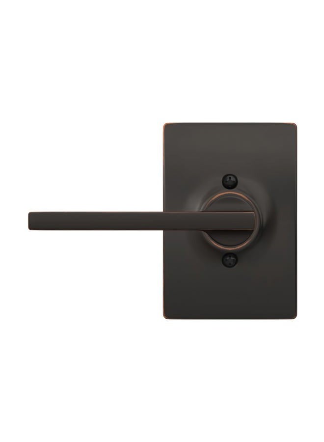 Schlage F170 LAT 716 CEN Latitude Door Lever with Century Trim, One Sided Non-Turning Dummy Door Handle, Aged Bronze - Image 4