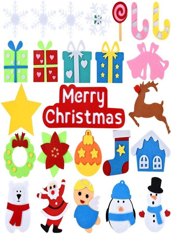 HmiL-U Felt Christmas Tree - 3.4 FT Christmas Decorations for Toddlers with 30 Pcs Ornaments,DIY Xmas Gifts for Door Wall Hanging Decorations - Image 2