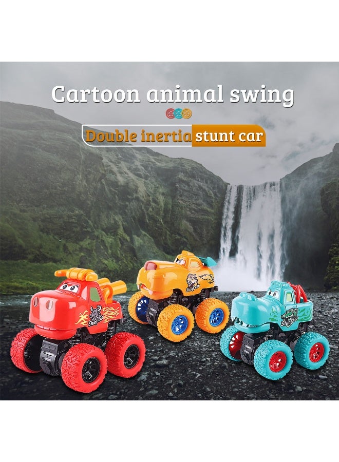 Toy Cars for 1 2 3 Year Old Boys, Truck Toys for Toddlers Age 1-3: Friction Powered Bull, Pull Back Leopard, Wheel Push Go Crocodile Toy Trucks, Baby Gift for 12 Months and up - Image 5