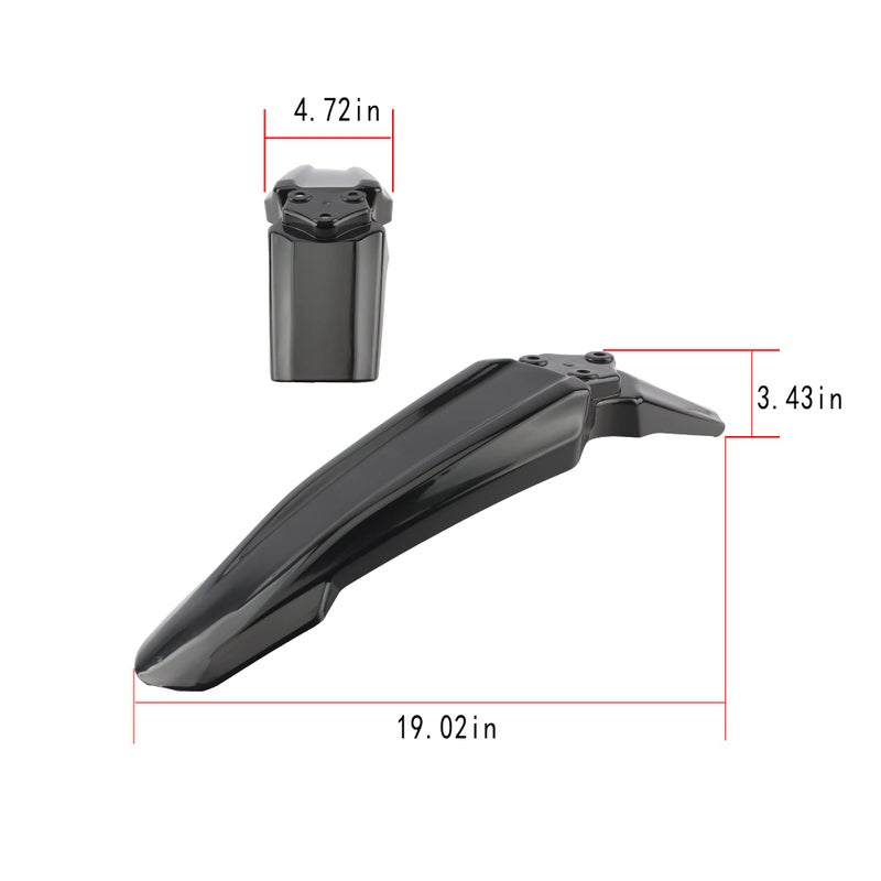 Generic ABCERRSI Sur Ron Front Fender,Motorcycle Rear Fender with Sur Ron X S X160 X260 Electric Dirt Bike  - Image 2
