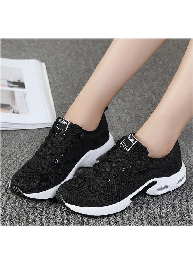 Women Lace-up Air CushionCRunning Shoes Soft-soled Sneakers  - Image 5