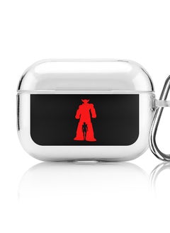 Stylizedd Classic Clear printed Case for Apple AirPods Pro 2nd Generation Thin Transparent Cover [Designed for Apple AirPods Pro 2nd Generation] - Grendizer (Black)  - Image 1