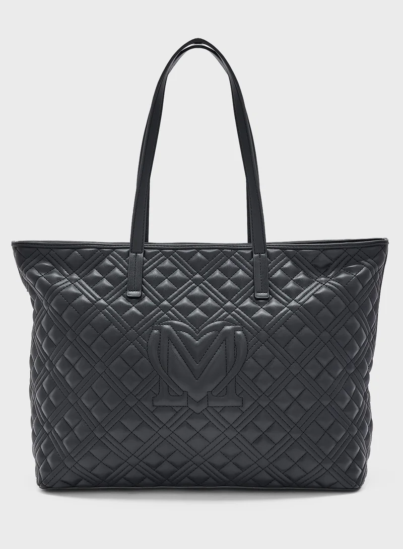 لوف موسكينو BLACK QUILTED PU BLACK QUILTED PU