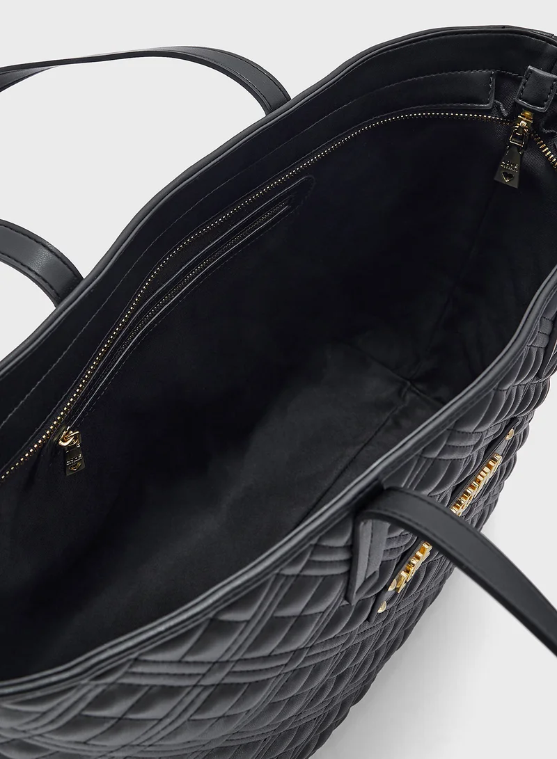 لوف موسكينو BLACK QUILTED PU BLACK QUILTED PU