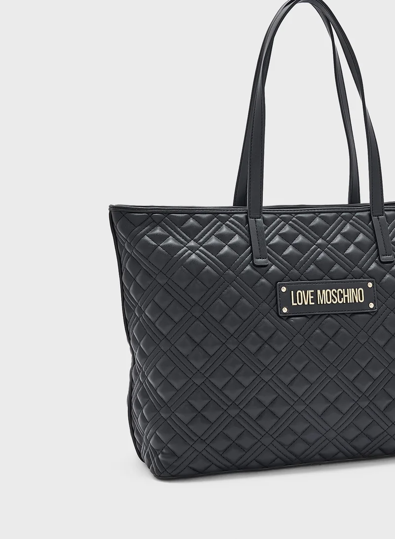 لوف موسكينو BLACK QUILTED PU BLACK QUILTED PU