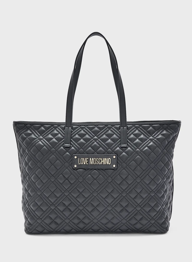 لوف موسكينو BLACK QUILTED PU BLACK QUILTED PU