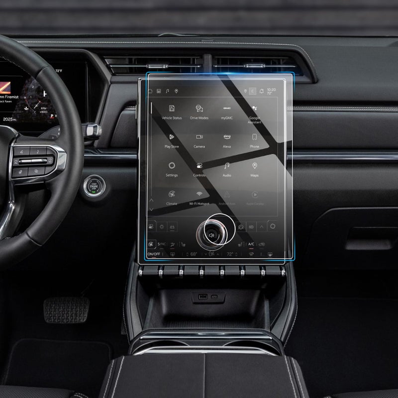Moonlinks 2PCS Tempered Glass Screen Protector 15 Compatible with 2024 2025 2026 GMC Acadia ElevationAT4Denali 15Inch 9H Hardness Navigation Touchscreen Protector for 2024 Acadia - Image 2