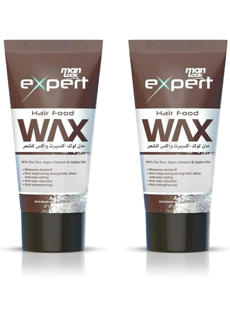 Two Pieces Of Hair Food Wax Anti Dandruff 50x2 g