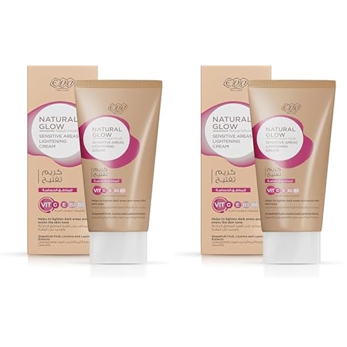 Eva Skin Care Natural Glow Lightening Cream for Sensitive Areas 50 g (Pack of 2) - Image 1