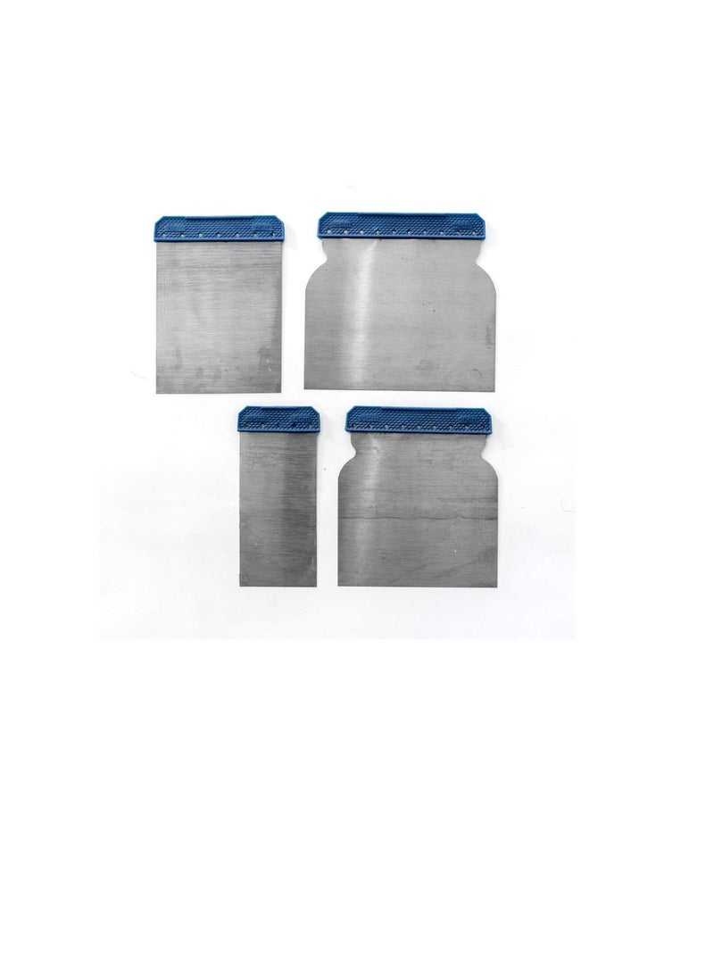 روبستلاين مجموعة سكاكين المعجون من Robustline دريوال فولاذية مربعة 50 ، 80 ، 100 ، 120 مم ، 4 قطع - Image 2