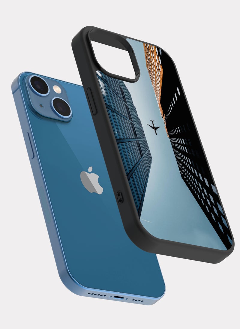 بكسلات كفر ايفون 13 أبراج و طائرة برتقالي - Image 2