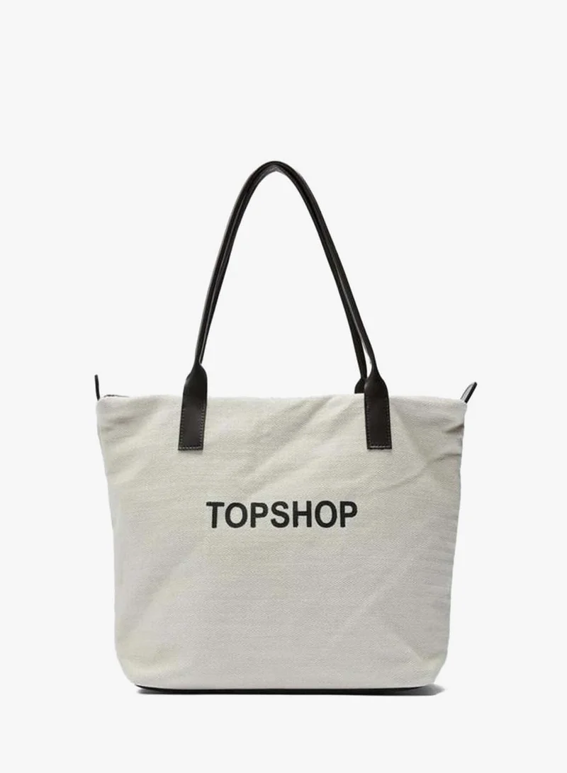 Shule Bags Poches Canvas Big Size Shoulder Bag Black.