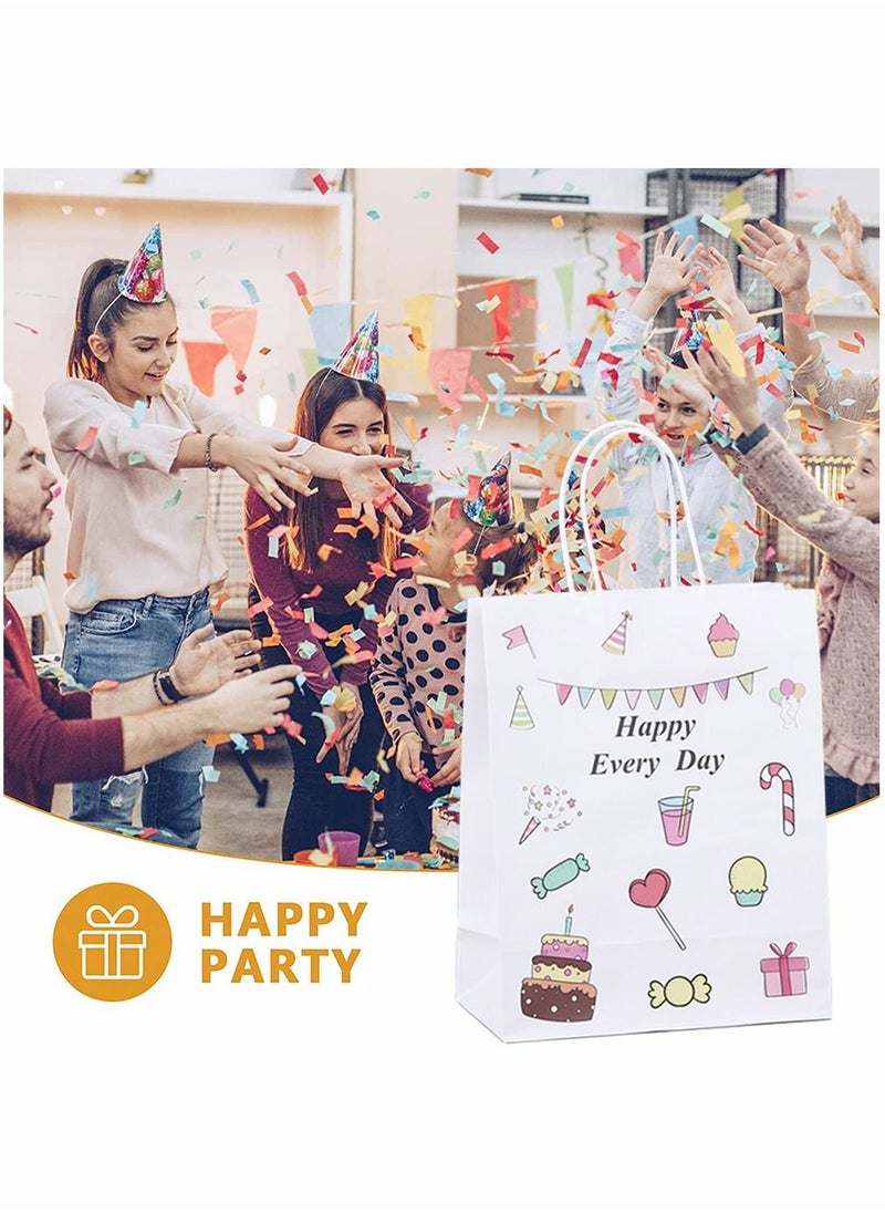 25 Pack Small Natural Paper Gift Bags with Handles Bulk, Kraft Bags for Birthday Party Favors Grocery Retail Shopping Business Goody Craft Bags Cub 15x8x21cm(Happy Every Day) - pzsku/Z0DCC045AF841411C5B7FZ/45/_/1691733999/c4520ae9-bb52-47a1-b004-9ff8ad8e2191