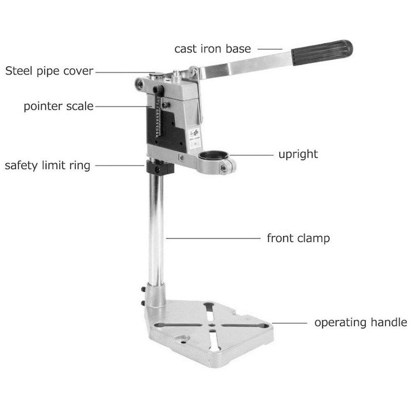 Shoppingekart 400mm Electric Drill Stand Power Tools Accessories Bench Drill Press Stand DIY Tool Base Frame Drill Holder Drill Chuck  - Image 2
