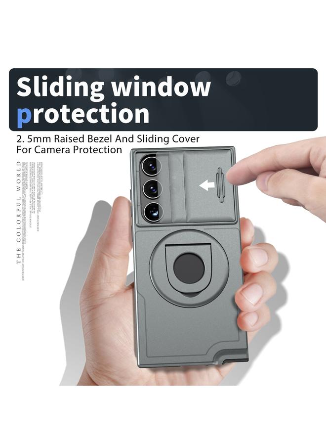 اس-توب جراب لهاتف Samsung Galaxy S23 Ultra 5G Camshield MagSafe Ring Holder Armor جراب هاتف - Image 5