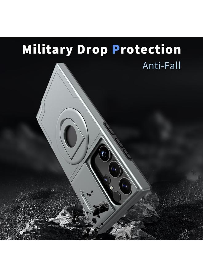 اس-توب جراب لهاتف Samsung Galaxy S23 Ultra 5G Camshield MagSafe Ring Holder Armor جراب هاتف - Image 2