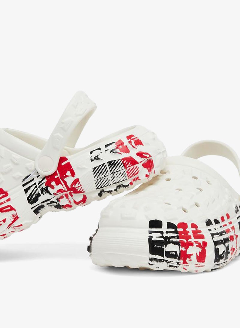 Styli Printed Rugged Sole Strapped Clogs - Image 4