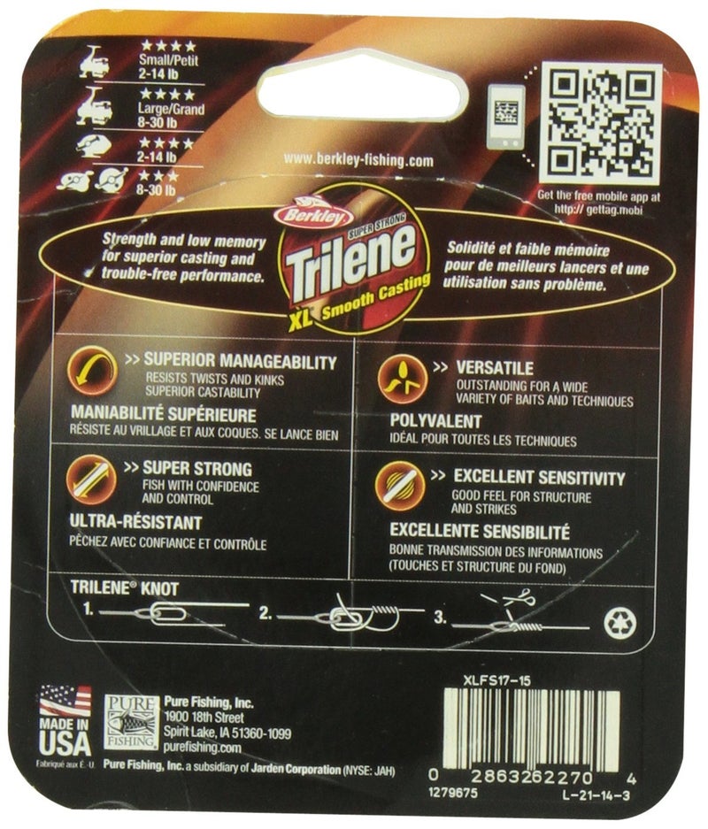 Berkley Trilene XL Mono Line 20Lb 110yd Pony Spool Clear - Image 2