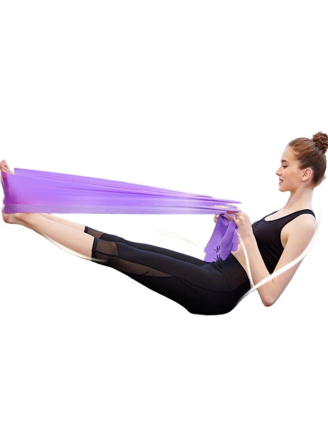 Dweck Elastic Band, Yoga Resistance Band For Men And Women, Fitness Resistance Band, Exercise Stretching Band, Purple, 18 Pounds - Image 2