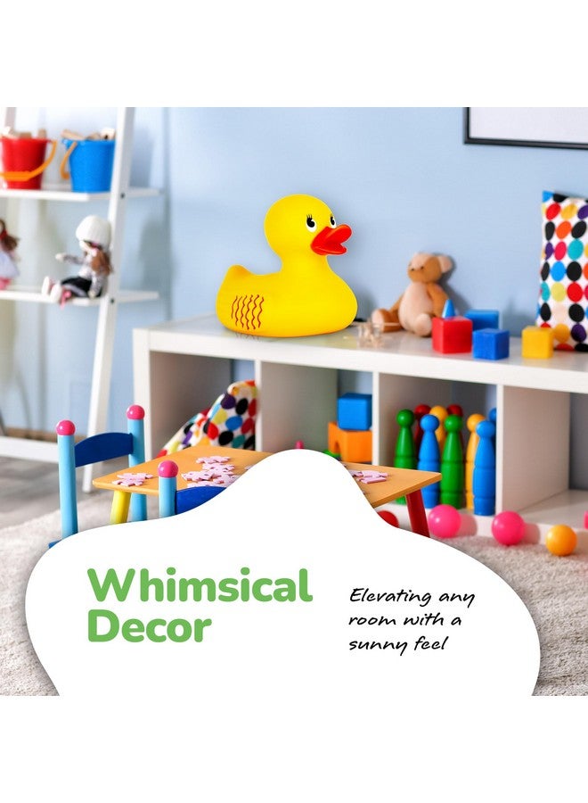 ArtCreativity Jumbo Rubber Ducky Bath Toy - 10 Inch Giant Rubber Duck with 2 Mini Duckies - Classic Large Rubber Duck for Fun-Filled Baths - Bath Toys for Kids Ages 3 and Up - Image 5