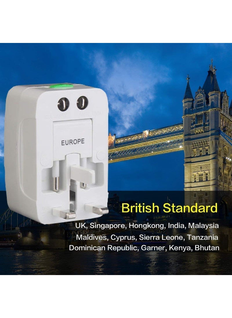 CARE CASE CARE CASE 200 Countries Supported Universal Travel Adapter with Build in Dual USB Plug Travel Adapter International All in One Worldwide Adapters Compatible with Laptop Mobile Camera Tablet  - Image 5