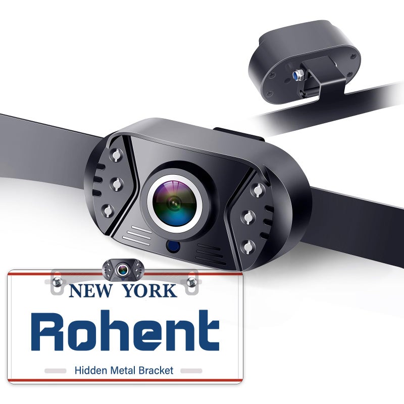 Rohent HD 1080P Backup Camera for Cars - Night Vision, 170Â° Wide Angle, Waterproof, Easy Installation, Clear Image for Trucks, SUVs, Vans, Sedans - Enhanced Parking Safety - Image 1