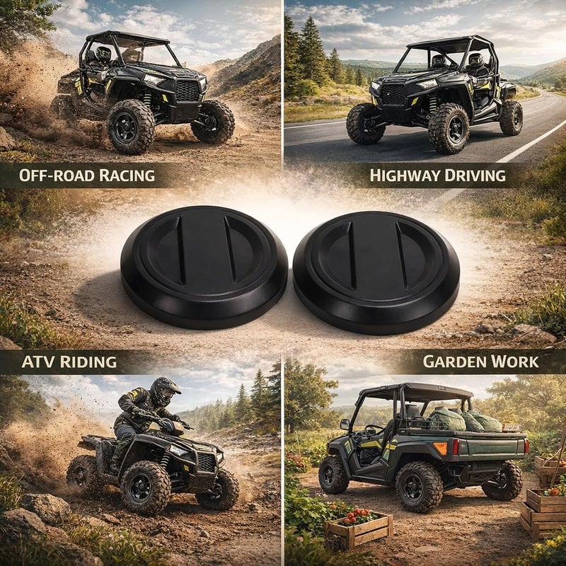 4 قطع من غطاء مركز العجلة لطرازات Polaris 4 XP 900 و1000 للأعوام 2015–2023، مصنوعة من مادة ABS، رقم المنتج: OE 1523993-655. تعمل هذه الأغطية على تحسين مظهر العجلة بشكل كبير، ومناسبة للسيارات ذات الاستخدامات الخارجية (Off-Road). - Image 4