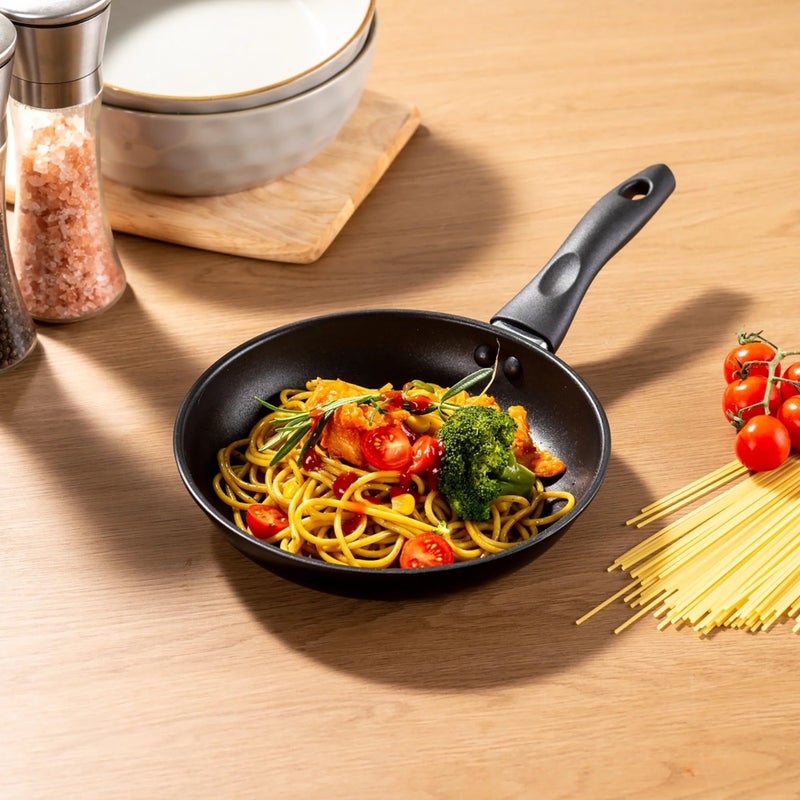 8 Inch Non Stick Aluminum Frying Pan Black Dishwasher Safe - Image 3