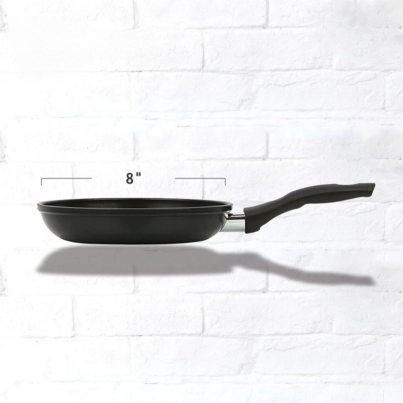 8 Inch Non Stick Aluminum Frying Pan Black Dishwasher Safe - Image 4
