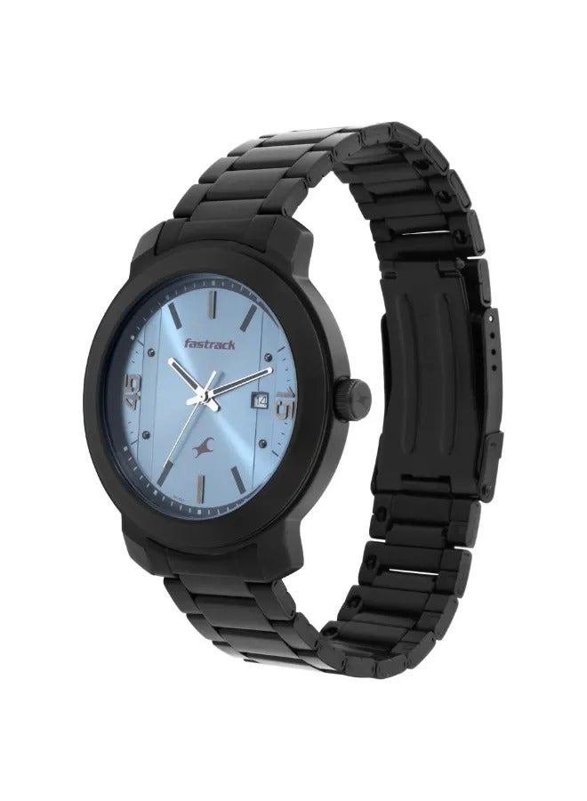 fastrack Men's Analog Round Shape Stainless Steel Wrist Watch - 3246NM01 - 52 Mm - Image 4