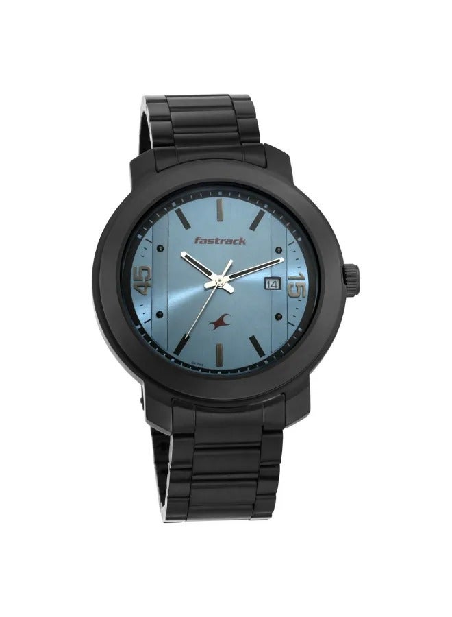 fastrack Men's Analog Round Shape Stainless Steel Wrist Watch - 3246NM01 - 52 Mm - Image 2