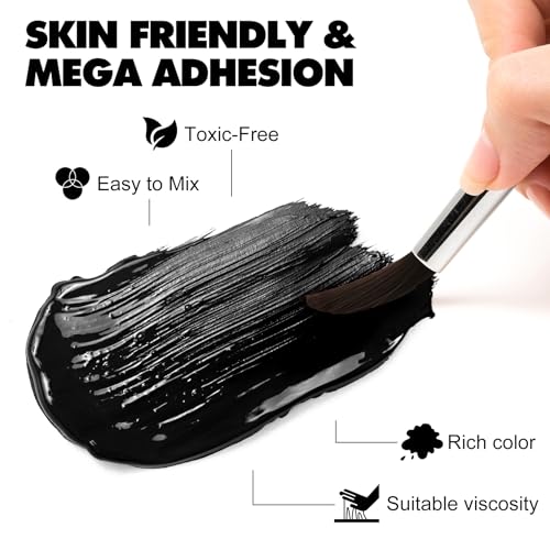 DecorRom Black Fabric Paint - 8.5 oz Permanent, Non-Toxic Textile Paint for Clothes, DIY Fabric Painting on T-shirts, Shoes, Leather, Jeans, Bags, Canvas - Image 3