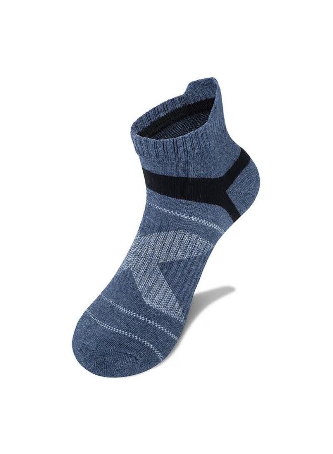 Tfo Compeion-level Outdoor Sports Socks Elastic Shock-absorbing Hiking Mountaineering Running Socks A211 Men's Blue - Image 1