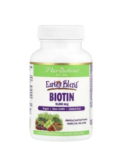 Paradise Herbs Paradise Herbs, Earth's Blend®, Biotin, 10,000 mcg, 90 Vegetarian Capsules  - Image 1