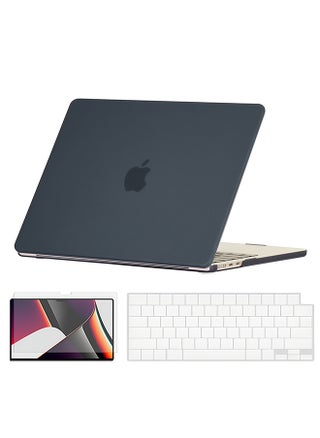Slim Rubberized Matte Case Compatible with MacBook Air 15 inch (A2941) M2 2023, (A3114) M3 2024 Case with Keyboard Cover & Protector, Black - pzsku/Z0DCC8CAD95B4A1067DDDZ/45/_/1740034949/54ee23b7-b13b-4ad9-97b4-23bd38cd62be