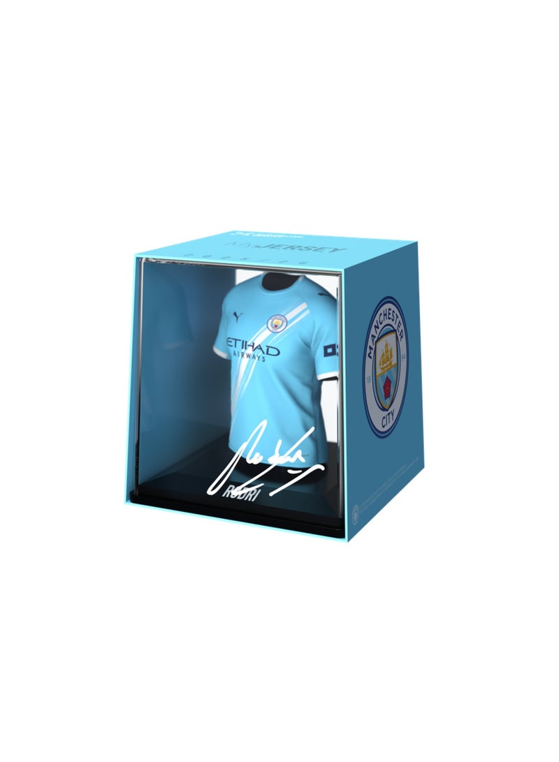Splink - Rodri  ( Man City ) -  Home  Jersey Display Case, Official Licensed Collectible - Image 1