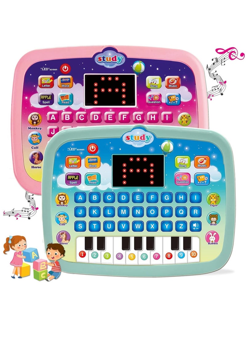 Generic - Kids Tablet Toddler Learning Pad with LED Screen Teach Alphabet Numbers Word Music Math Early Development Interactive Electronic Toy for Boys & Girls 3 Years+ - Image 1