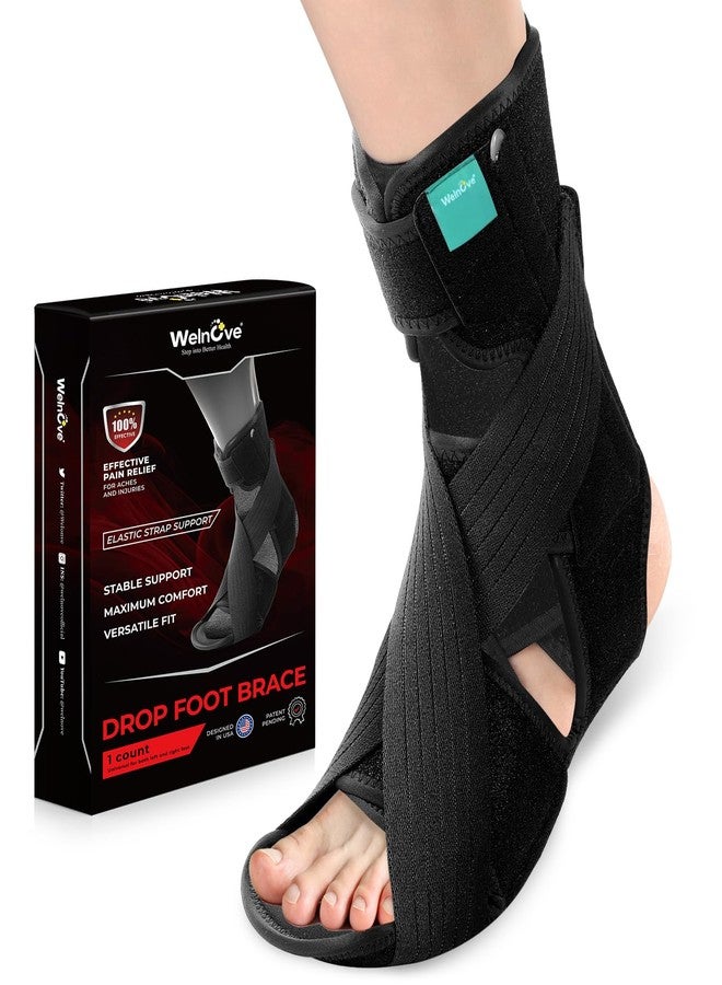 Welnove AFO Foot Drop Brace - Lightweight Support for Walking, Stabilizes Foot Drop, Ideal for Stroke, Multiple Sclerosis, and Nerve Injuries - Image 1