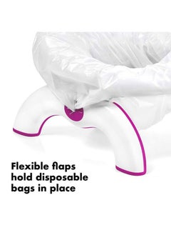 svk dream 2 In 1 Go Potty Outdoor Travel Potty And Toilet Seat Trainer Ring Baby Toilet Seat (White)  - Image 5