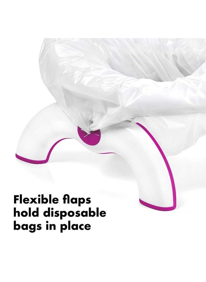 svk dream 2 In 1 Go Potty Outdoor Travel Potty And Toilet Seat Trainer Ring Baby Toilet Seat (White)  - Image 5