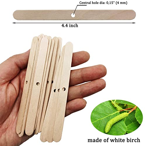 R Wellness Candle Making Wicks | 7 Inch Cotton Wicks (50 Pcs) with 10 Wick Holders | DIY Candle Making Supplies for Jar Candles, Wax Candles & Home Craft Use - Image 3