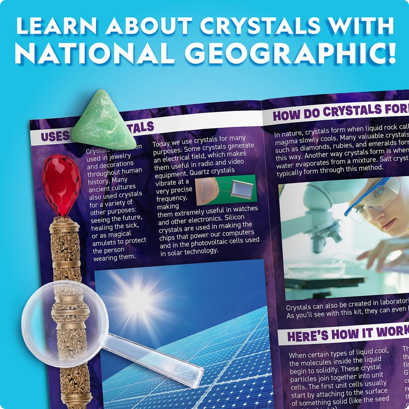 NATIONAL GEOGRAPHIC طقم مختبر الكريستال المتلألئ في الظلام (أخضر) - Image 4