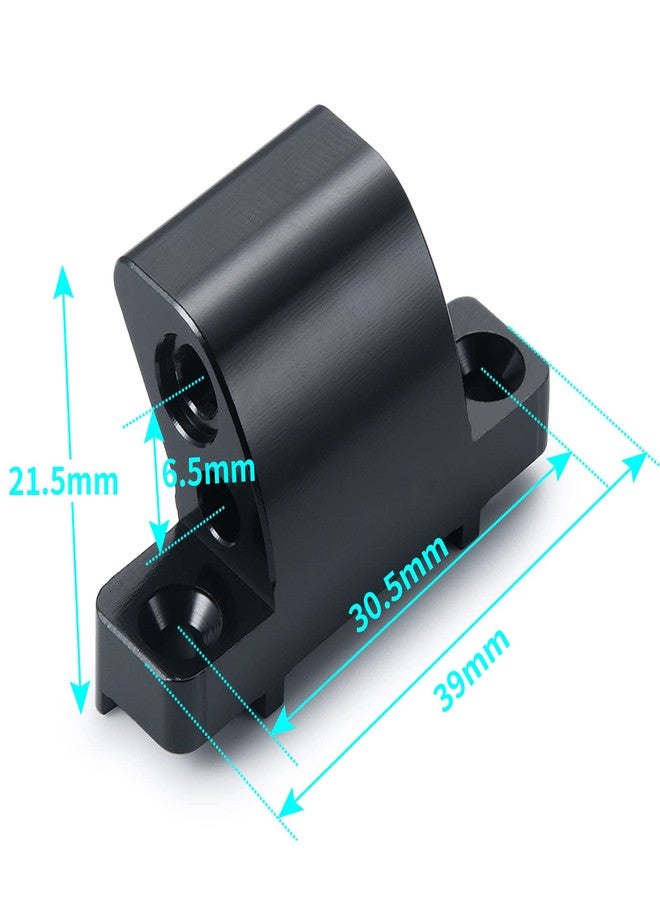 JGGZONE Arrma 1/8 Rear Brace and Wing Mount Aluminum Alloy Rear Brace Wing Mount Holder for Arrma Typhon 1/8 RC Car Upgrade Parts (Black) - Image 2