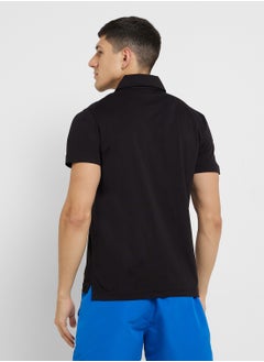 EMPORIO ARMANI Beachwear Logo Polo Shirt  - Image 2